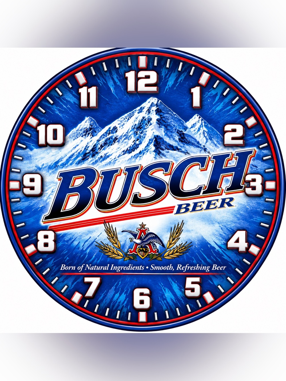 Busch Beer Blue Mountain Wall Clock